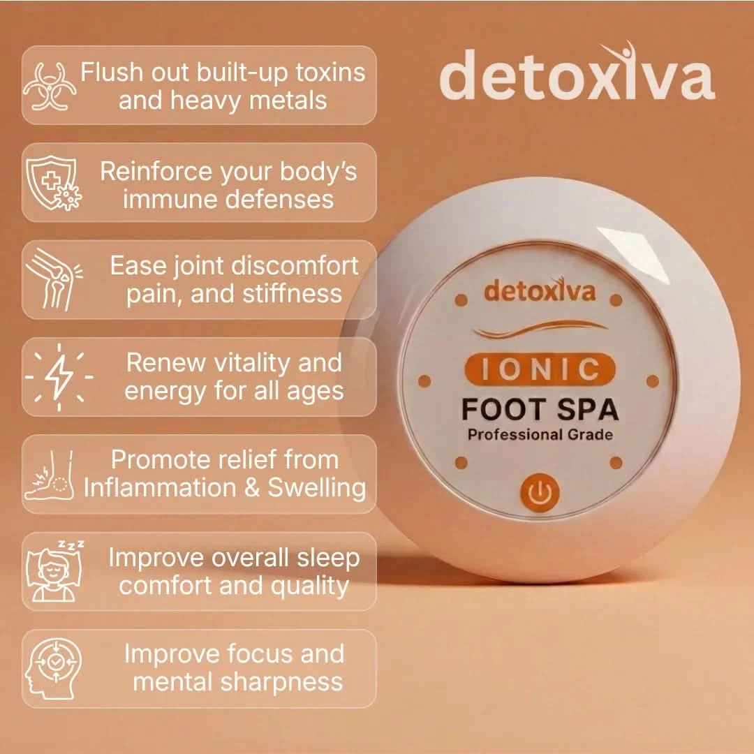 Spa iónico para pies Detoxiva | Elimina Toxinas y Metales Pesados