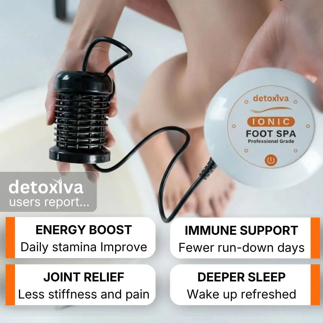 Spa iónico para pies Detoxiva | Elimina Toxinas y Metales Pesados